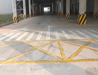 运城运城厂区道路标线施工