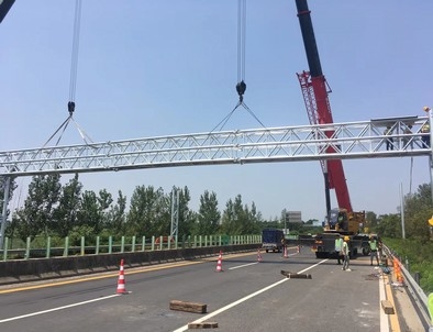 运城运城门架标牌施工现场