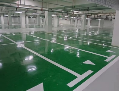 运城运城小区停车场标线